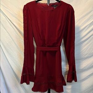 🌺NWT Forever 21 Burgundy Long Sleeve Dress (Bundled Price-Bin2)